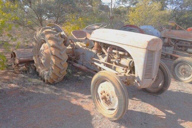 24 Ferguson grey tractor with Howard rotary hoe a