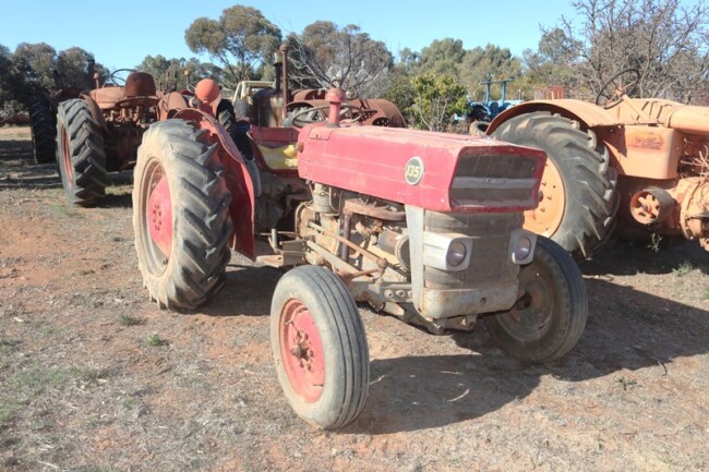 31 Massey Harris 135 Red petrol tractor a