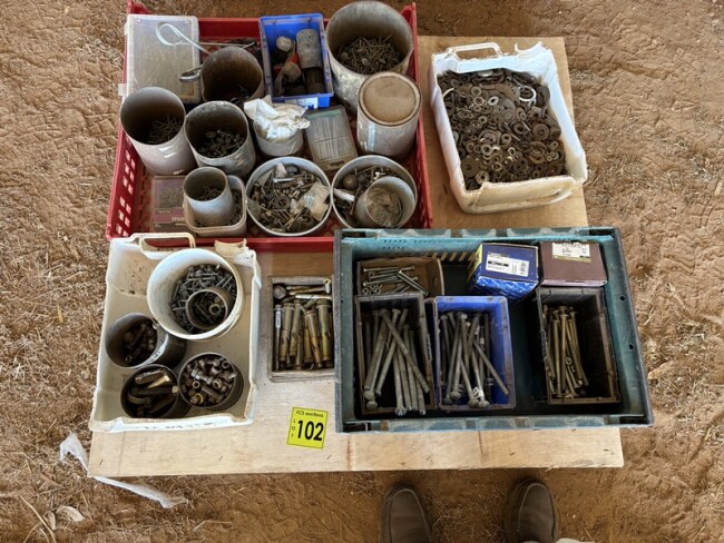 Lot 102 Nuts Bolts Washers