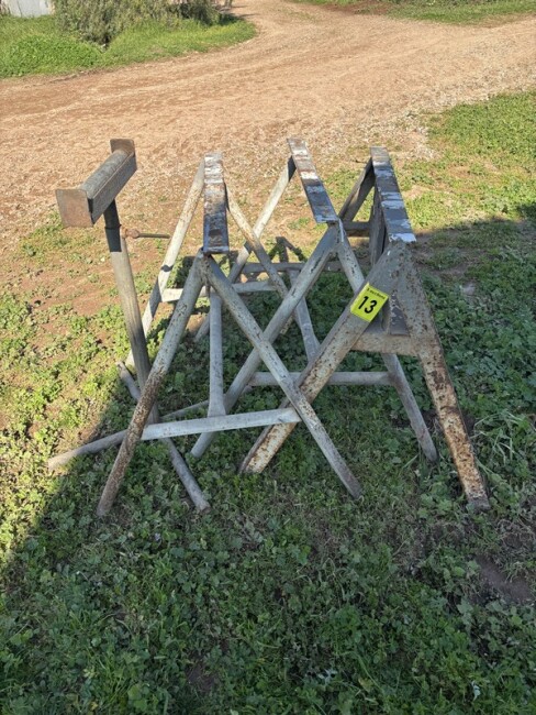 Lot 13 Steel Trestle Stands