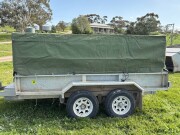 Lot 49 10 x 6 Tipper Trailer with Taunnea Cover Electric Brakes GC 3400KG 2