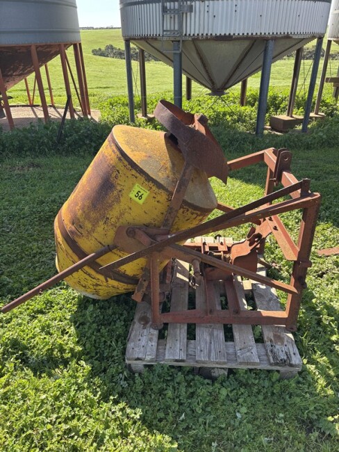Lot 56 Cement Mixer 3 Point Linkage