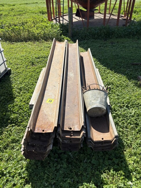 Lot 58 Sheep Trail Feed Troughs 70 Lengths