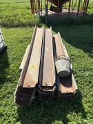 Lot 58 Sheep Trail Feed Troughs 70 Lengths