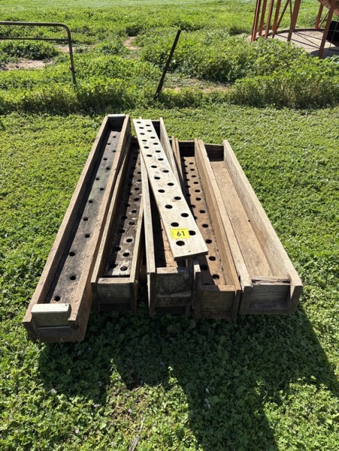 Lot 61 Molasses Troughs 6 Lengths