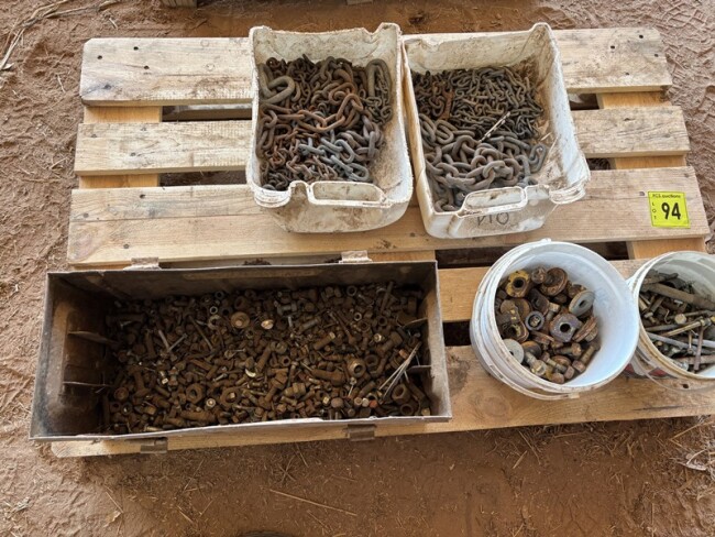 Lot 94 Nuts Bolts Chain