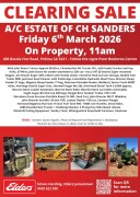 CH Sanders Clearing Sale