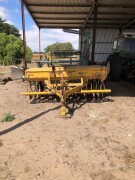 08 yellow seeder combine