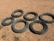 084 6 x rolls barb wire