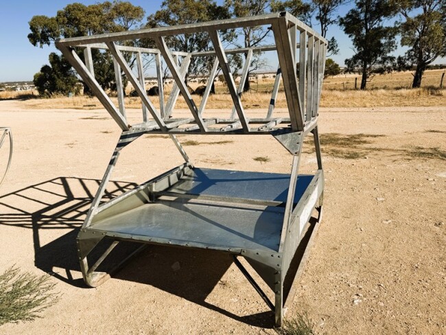 Lot 49 Cattle Round Hay Bale Feeder