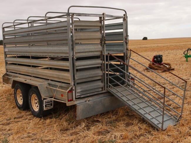 Lot 69 Miegel Bros Stock Crate Trailer 6