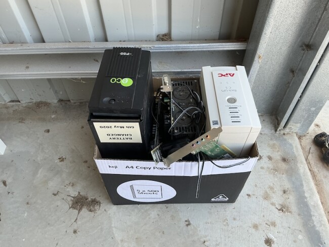 Lot 35 UPS Spares in box 