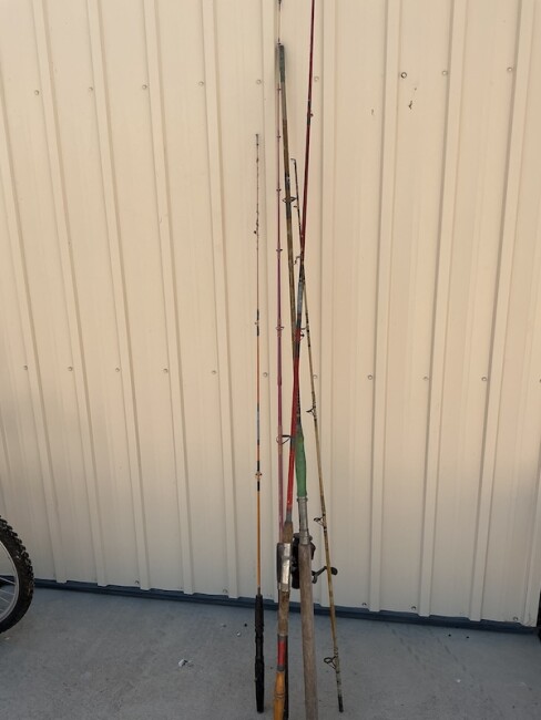 Lot 69 Old Fishing rods