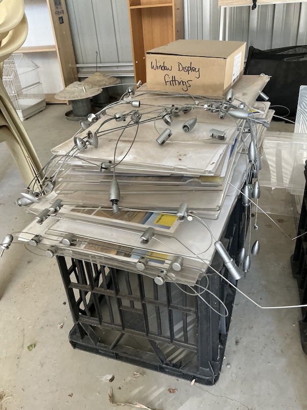 Lot 86 Acrylic Window display parts