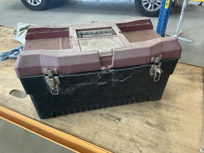 Lot 107 Tool box.