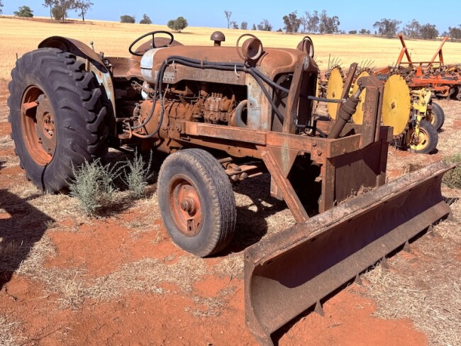 008a Fordson Major Diesel tractor front blade 1