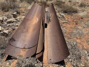 093 Steel pipe cut in half for troughing 2