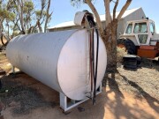 095a Fuel tank diesel galvanised steel on frame approx. 6000lt 1