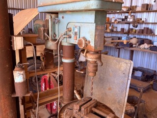 115 McMillan heavy duty pedestal drill press