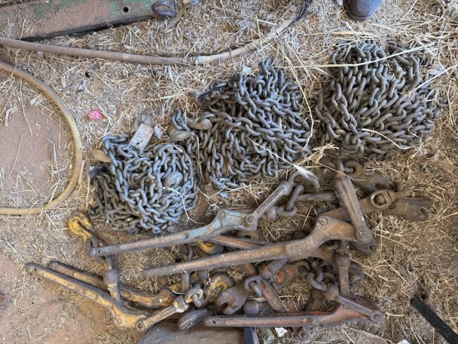 119 Chains x 3 with 7 x dogs