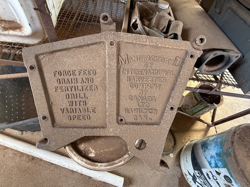 144 Vintage seeder end Manufactured by International Harvester