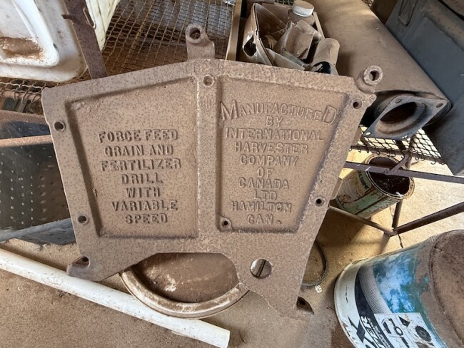 144 Vintage seeder end Manufactured by International Harvester