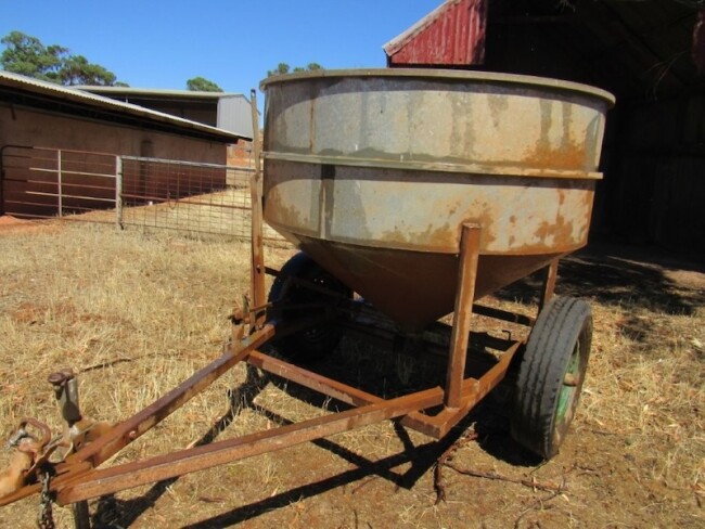 38. Grain Trails Feed Out Trailer