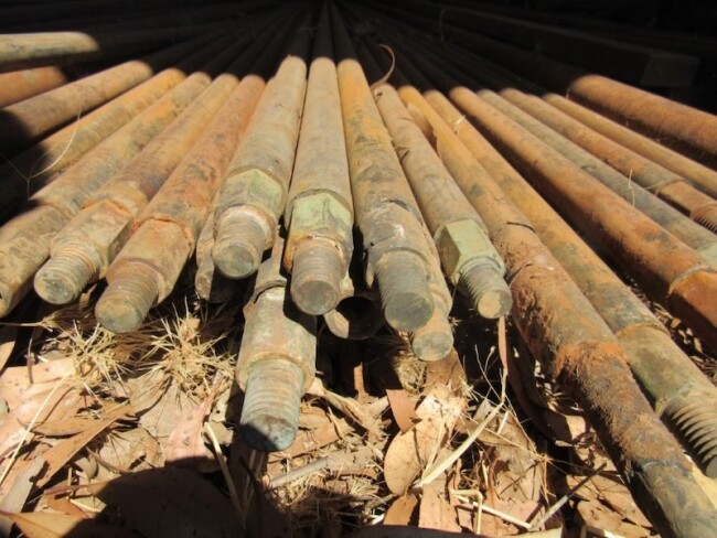 40a. Bore Rods Steel Encased in Propol with Brass Fittings